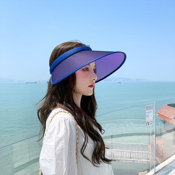 womens summer hat hats for women visor panama empty sun discoloration wide brim, Blue;gray
womens summer hat hats for women visor panama empty sun discoloration wide brim, Blue;gray