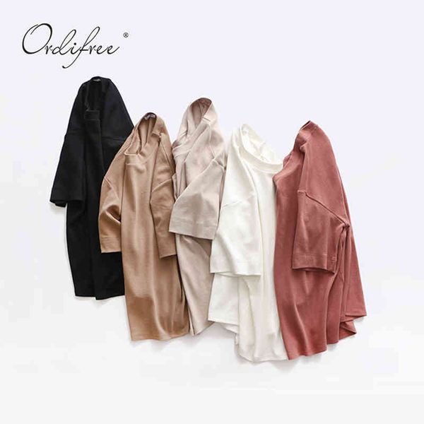 summer women t-shirt loose casual tees tshirts solid plain boyfriend female t shirt 210415, White
summer women t-shirt loose casual tees tshirts solid plain boyfriend female t shirt 210415, White