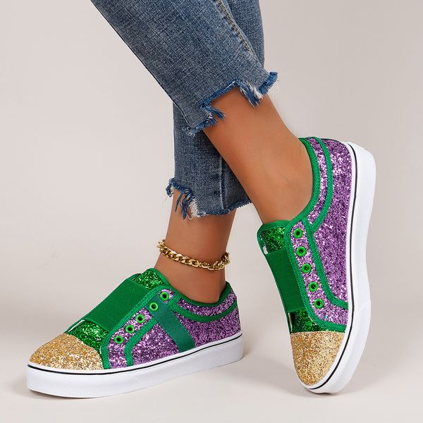 european and american summer and autumn new fashion fashion sequin color matching flat single shoes large casual women's shoes
european and american summer and autumn new fashion fashion sequin color matching flat single shoes large casual women's shoes