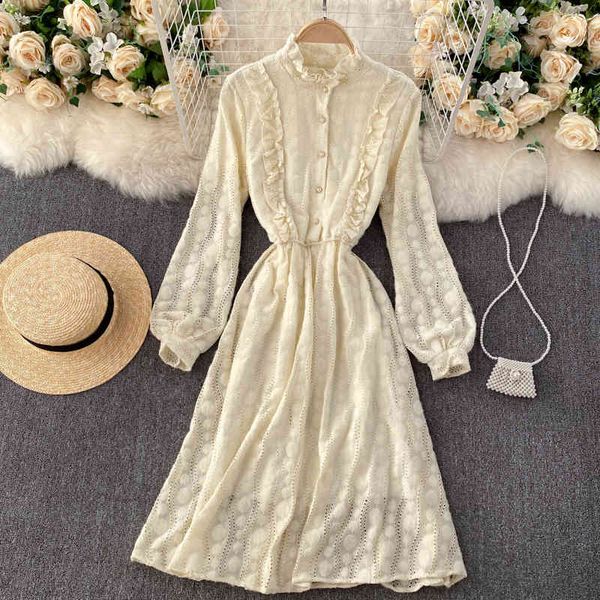 singreiny women french sweet lace dress chic stand collar button long sleeve a-line dress autumn korean fashion streetwear dress 210419, Black;gray
singreiny women french sweet lace dress chic stand collar button long sleeve a-line dress autumn korean fashion streetwear dress 210419, Black;gray