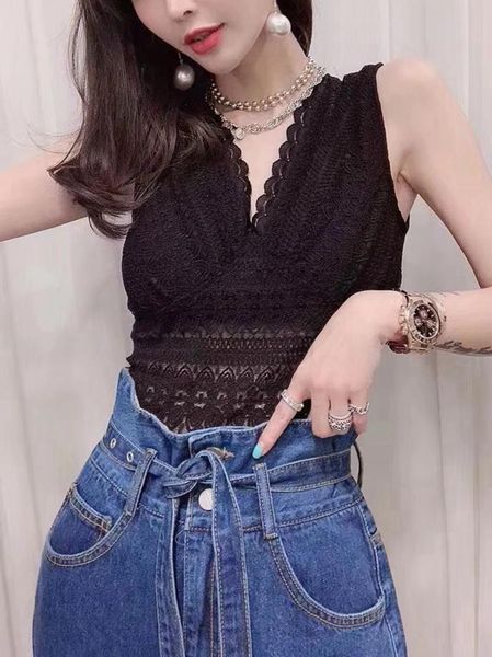 women's tanks & camis european station deep v-neck lace crochet vest slim fit versatile sleeveless strap strapless bra shirt, White
women's tanks & camis european station deep v-neck lace crochet vest slim fit versatile sleeveless strap strapless bra shirt, White