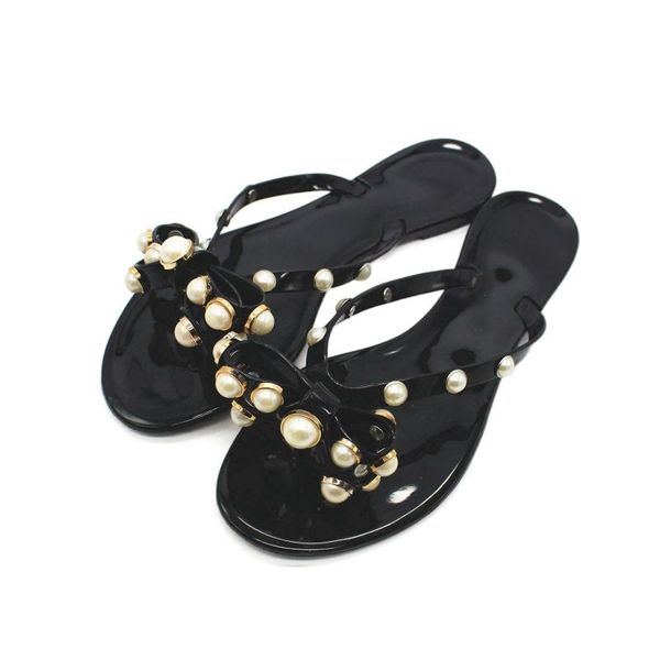 slippers women jelly summer pearls with bows sandals woman flats flip flops womens zapatos mujer slip on pearl beach sliders, Black
slippers women jelly summer pearls with bows sandals woman flats flip flops womens zapatos mujer slip on pearl beach sliders, Black