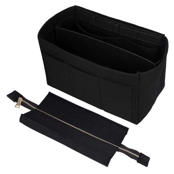 black size felt makeup bag travel cosmetic handbags organizer insert ladies bags & cases
black size felt makeup bag travel cosmetic handbags organizer insert ladies bags & cases