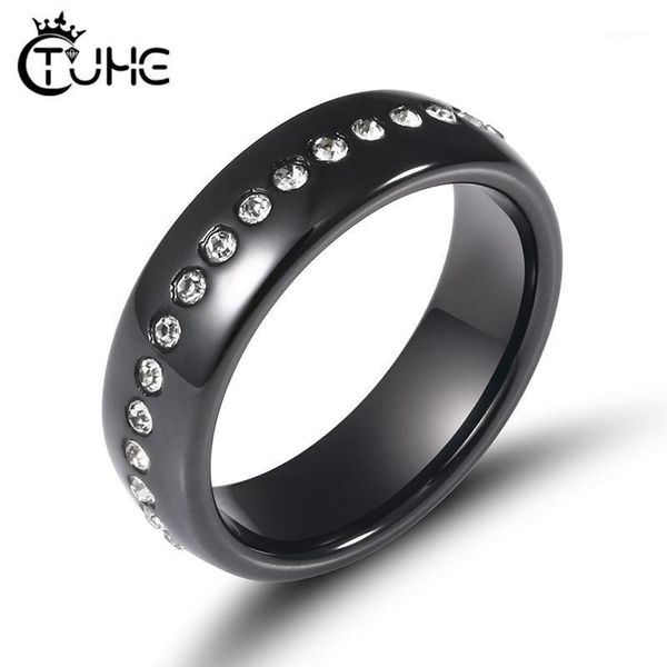 cluster rings classic black white ceramic ring with one row cz crystal wedding engagement for women elegant jewelry party accessories1, Golden;silver
cluster rings classic black white ceramic ring with one row cz crystal wedding engagement for women elegant jewelry party accessories1, Golden;silver