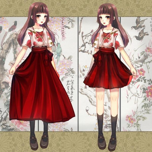 ethnic clothing kawaii japanese style kimono for women summer floral printing loose chiffon thin cardigan coat solid color bow pleated skirt, Red
ethnic clothing kawaii japanese style kimono for women summer floral printing loose chiffon thin cardigan coat solid color bow pleated skirt, Red