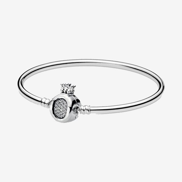 original 925 sterling silver pan bracelet creative crown button bracelet fit european charm bracelets women jewelry, Black
original 925 sterling silver pan bracelet creative crown button bracelet fit european charm bracelets women jewelry, Black