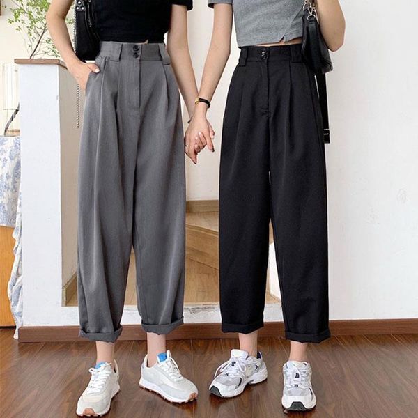 women's pants & capris large size women suit wide-leg trousers autumn loose high-waist 5xl straight-leg black gray casual ladies, Black;white
women's pants & capris large size women suit wide-leg trousers autumn loose high-waist 5xl straight-leg black gray casual ladies, Black;white