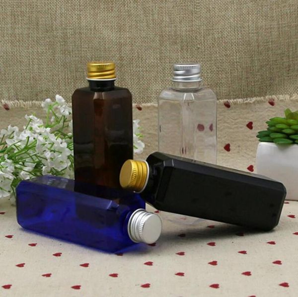 storage bottles & jars 500pcs/lot 100ml square plastic refillable with screw aluminum metal cap cosmetic tools vial
storage bottles & jars 500pcs/lot 100ml square plastic refillable with screw aluminum metal cap cosmetic tools vial