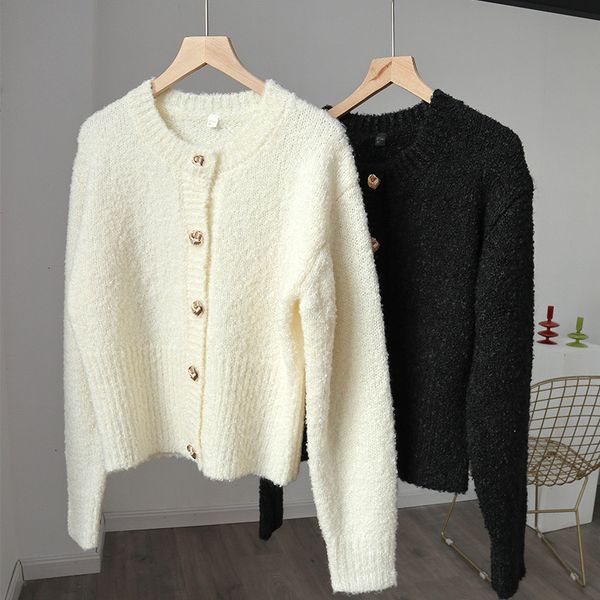 sweaters women sweater long sleeve single breasted early autumn female o-neck knit cardigan, White;black
sweaters women sweater long sleeve single breasted early autumn female o-neck knit cardigan, White;black
