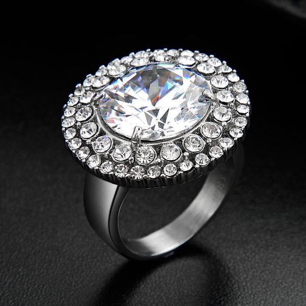 wedding rings round white zircon for women fashion stainless steel crystals ring jewelry female, Slivery;golden
wedding rings round white zircon for women fashion stainless steel crystals ring jewelry female, Slivery;golden