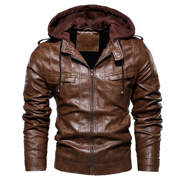 men's jackets winter jacket men leather motor brown coats and for hooded outwear fashion coat 2021, Black;brown
men's jackets winter jacket men leather motor brown coats and for hooded outwear fashion coat 2021, Black;brown