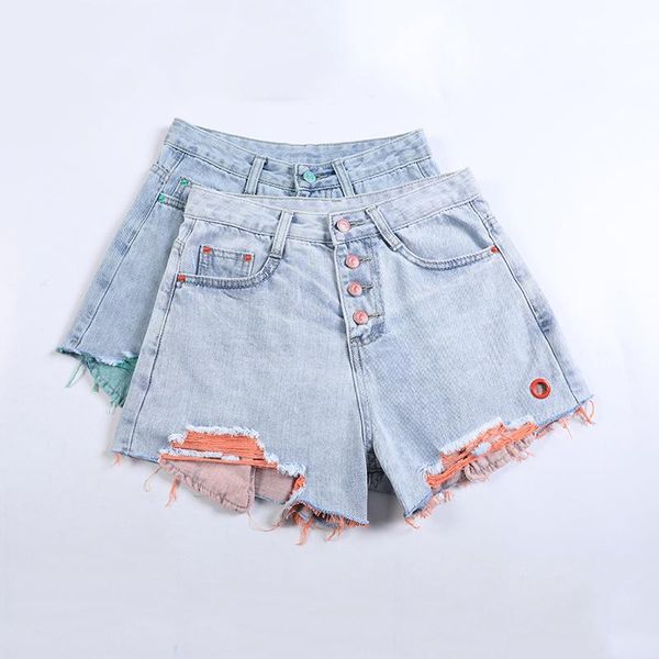 vintage ripped denim shorts for women 2021 summer cotton loose high waist pants single-breasted fringed women's jeans, Blue
vintage ripped denim shorts for women 2021 summer cotton loose high waist pants single-breasted fringed women's jeans, Blue