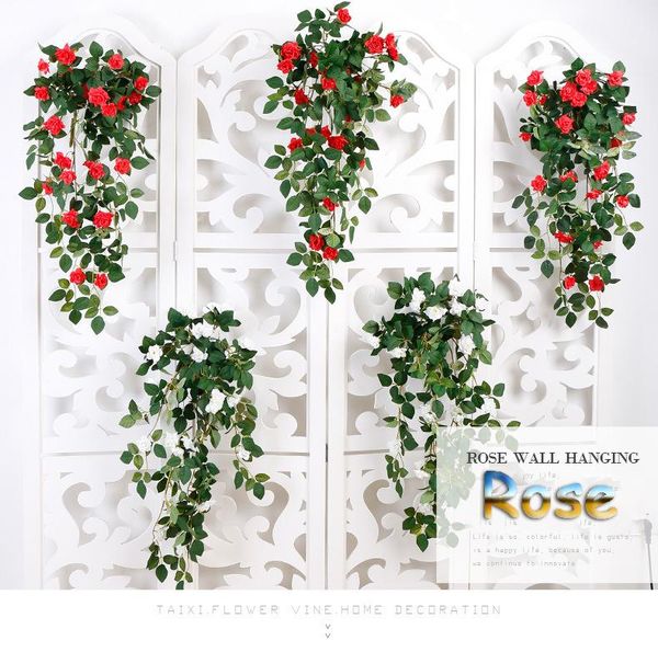 classic style home office el artificial flower decoration simulation wall hanging rose plant red white decorative flowers & wreaths
classic style home office el artificial flower decoration simulation wall hanging rose plant red white decorative flowers & wreaths