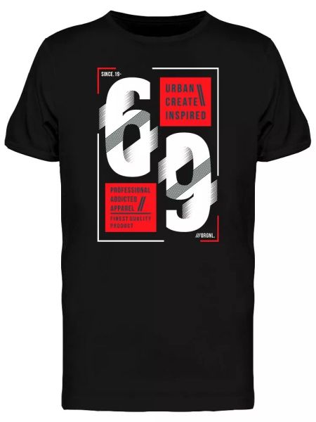 Number Art 1969 Typography Men's Tee -Image by Shutterstock, White;black
Number Art 1969 Typography Men's Tee -Image by Shutterstock, White;black