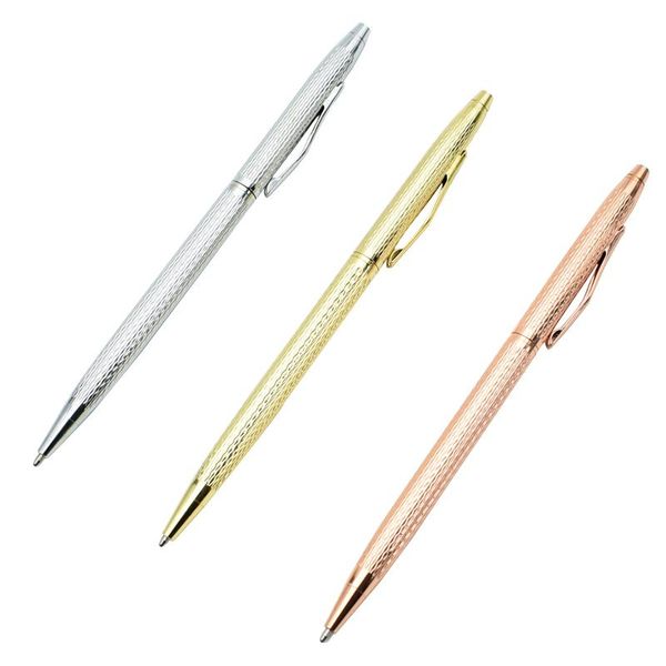 metal ball point pen stainless steel rod rotating ballpen black blue ink refill gold silver rose color office school gift ballpoint pens, Blue;orange
metal ball point pen stainless steel rod rotating ballpen black blue ink refill gold silver rose color office school gift ballpoint pens, Blue;orange