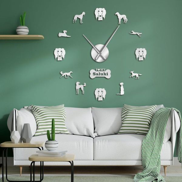 wall clocks saluki dog breed diy giant clock mirror effect stickers hanging timepiece home decor gift for owners
wall clocks saluki dog breed diy giant clock mirror effect stickers hanging timepiece home decor gift for owners