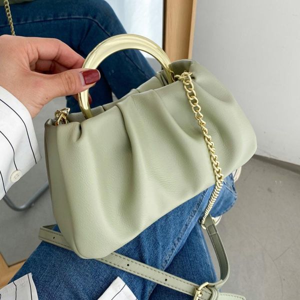 shoulder bags 2021 solid color women's bag folded dumplings retro fashion metal handle tote tide diagonal luxury handbags
shoulder bags 2021 solid color women's bag folded dumplings retro fashion metal handle tote tide diagonal luxury handbags