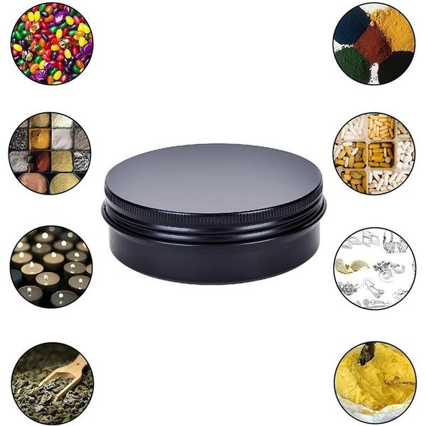 15g empty black aluminum jar 15ml cream pot nail art makeup lip gloss cosmetic metal tins containers
15g empty black aluminum jar 15ml cream pot nail art makeup lip gloss cosmetic metal tins containers