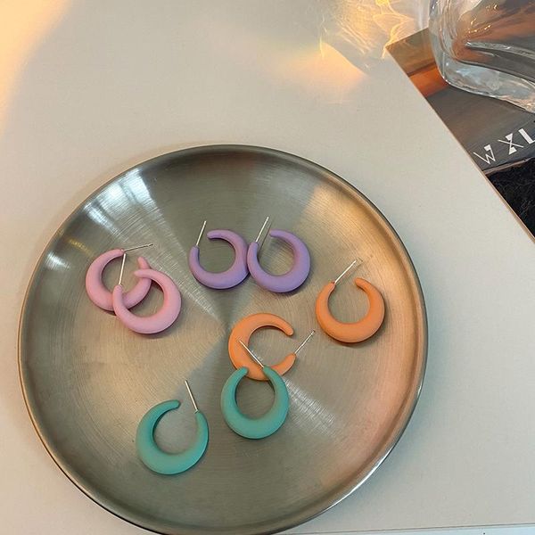 spring fashion cute resin simple colorful hoop earrings for women girls trend chic party jewelry accessories & huggie, Golden;silver
spring fashion cute resin simple colorful hoop earrings for women girls trend chic party jewelry accessories & huggie, Golden;silver