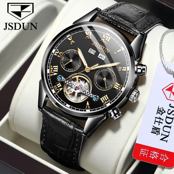 wristwatches jsdun brand men's hollow watch waterproof sports automatic date tourbillon mechanical business relogio masculino 8908, Slivery;brown
wristwatches jsdun brand men's hollow watch waterproof sports automatic date tourbillon mechanical business relogio masculino 8908, Slivery;brown