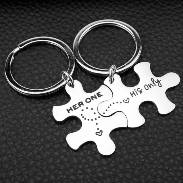 keychains her one his only couples keychain lettering puzzle car key ring lovers jewelry 1 pair trinkets auto chain valentine gift, Silver
keychains her one his only couples keychain lettering puzzle car key ring lovers jewelry 1 pair trinkets auto chain valentine gift, Silver