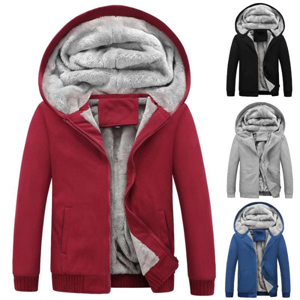 men's jackets 2021 autumn winter warm mens hooded sports outdoor thicken slim jacket solid zipper male outerwear fleece casual coat, Black;brown
men's jackets 2021 autumn winter warm mens hooded sports outdoor thicken slim jacket solid zipper male outerwear fleece casual coat, Black;brown
