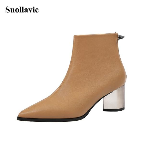 boots zip ankle winter warm booties for women chunky square med heels shoes pointed toe casual leather ladies short boot, Black
boots zip ankle winter warm booties for women chunky square med heels shoes pointed toe casual leather ladies short boot, Black