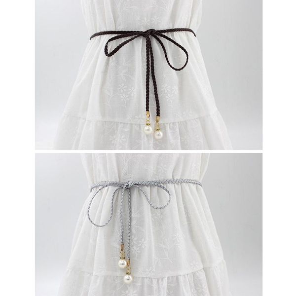 belts women fashion knotted waist chain dress woven rope female decorative pearl belt fou99, Black;brown
belts women fashion knotted waist chain dress woven rope female decorative pearl belt fou99, Black;brown