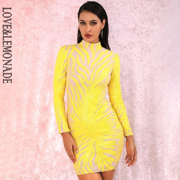 casual dresses love&lemonade stand collar yellow geometric pattern sequins long sleeve bodycon party mini dress lm80010-2, Black;gray
casual dresses love&lemonade stand collar yellow geometric pattern sequins long sleeve bodycon party mini dress lm80010-2, Black;gray