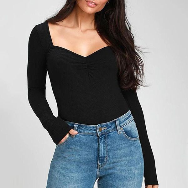 autumn winter solid bodysuits skinny long sleeve v -neck bodysuit women shirt fashion body jumpsuits women's & rompers, Black;white
autumn winter solid bodysuits skinny long sleeve v -neck bodysuit women shirt fashion body jumpsuits women's & rompers, Black;white