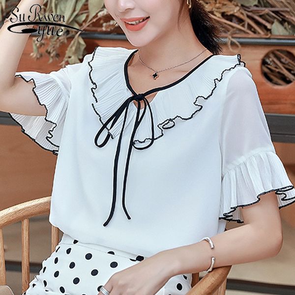 summer short sleeve white blouse women shirts blusas mujer de moda ruffles chiffon womens and s 4729 50 210508
summer short sleeve white blouse women shirts blusas mujer de moda ruffles chiffon womens and s 4729 50 210508