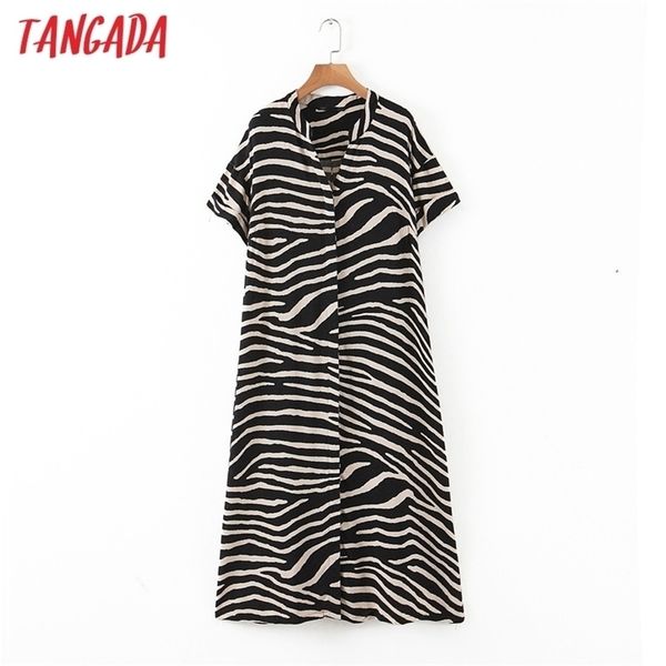 tangada fashion women animal print summer dress loose short sleeve ladies midi hy225 210701, Black;gray
tangada fashion women animal print summer dress loose short sleeve ladies midi hy225 210701, Black;gray