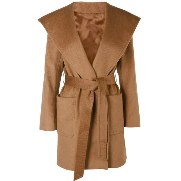 women's wool & blends yoloagain winter autumn women ladies long coat hooded woolen overcoat, Black
women's wool & blends yoloagain winter autumn women ladies long coat hooded woolen overcoat, Black