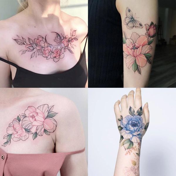 temporary tattoos 9pcs beautiful color chest and shoulder tattoo flower stickers waterproof female durable simulation cute korean japa
temporary tattoos 9pcs beautiful color chest and shoulder tattoo flower stickers waterproof female durable simulation cute korean japa