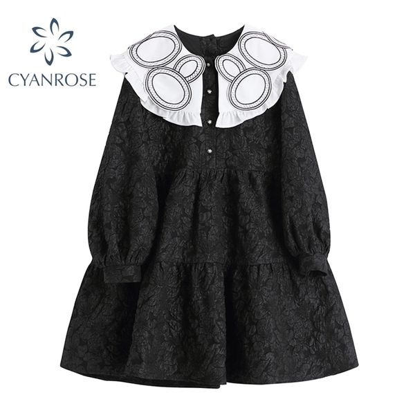 fashion spring dress women lantern long sleeve peter pan collar gothic lolita oversized dresses preppy style elegant frocks 210515, Black;gray
fashion spring dress women lantern long sleeve peter pan collar gothic lolita oversized dresses preppy style elegant frocks 210515, Black;gray
