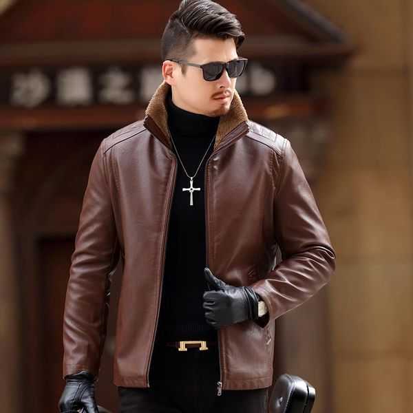 men's fur & faux mens pu leather jacket winter warm thick chaqueta cuero hombre casual black m-4xl homens jaqueta de couro cj236
men's fur & faux mens pu leather jacket winter warm thick chaqueta cuero hombre casual black m-4xl homens jaqueta de couro cj236