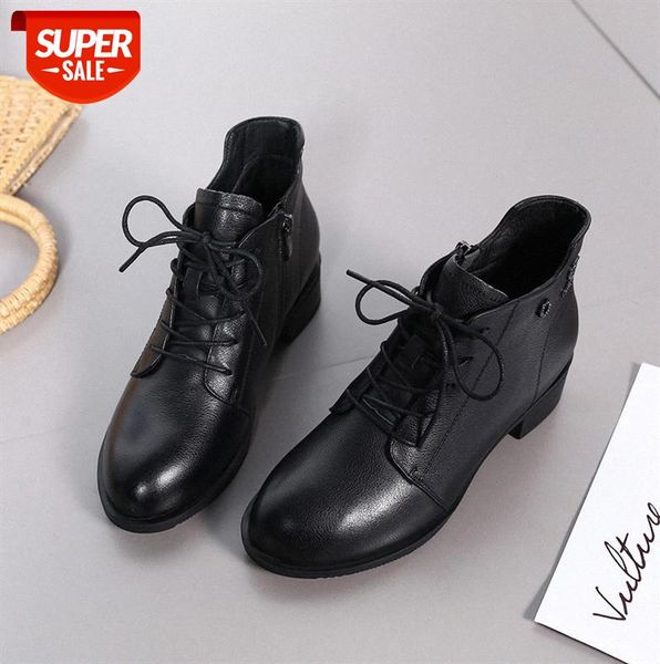 plus velvet warm first layer cowhide women's boots, leather martin black round toe boots #4p7m
plus velvet warm first layer cowhide women's boots, leather martin black round toe boots #4p7m