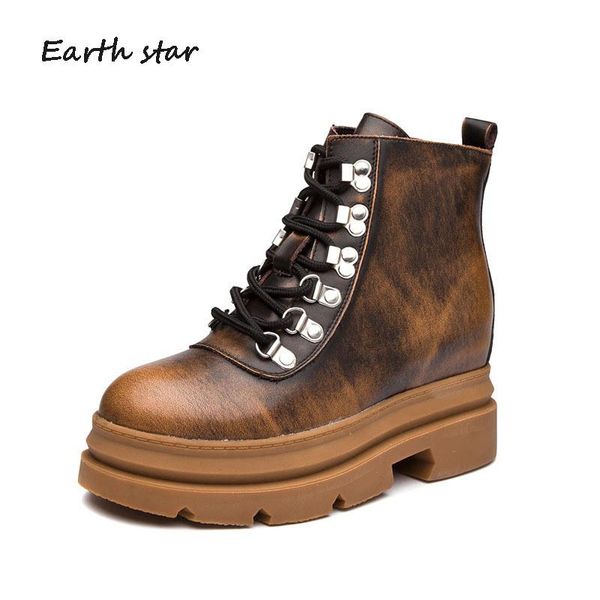 boots casual shoes women 2021 fashion brand retro lady chaussure cross-tied female footware brown metal decoration, Black
boots casual shoes women 2021 fashion brand retro lady chaussure cross-tied female footware brown metal decoration, Black