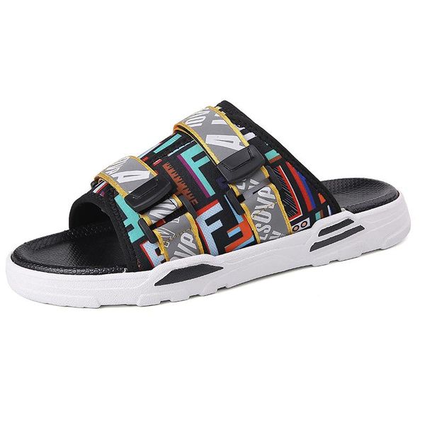 slippers sandals men summer 2021 fashion peep toe pu flip flops shoes male outdoor non-slip flat beach slides water garden, Black
slippers sandals men summer 2021 fashion peep toe pu flip flops shoes male outdoor non-slip flat beach slides water garden, Black