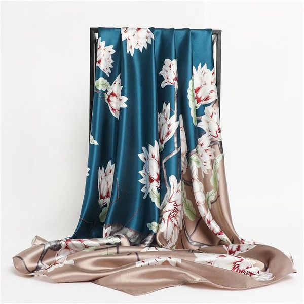 scarves 2021 silk square scarf lady hair band fashion female hijab foulard headkerchief women bandana print shawl and wraps, Blue;gray
scarves 2021 silk square scarf lady hair band fashion female hijab foulard headkerchief women bandana print shawl and wraps, Blue;gray
