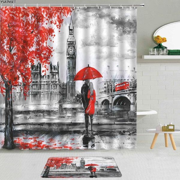 shower curtains 2pcs hand drawn london architecture curtain street view couple red umbrella fabric non-slip bath mat bathroom set decor
shower curtains 2pcs hand drawn london architecture curtain street view couple red umbrella fabric non-slip bath mat bathroom set decor