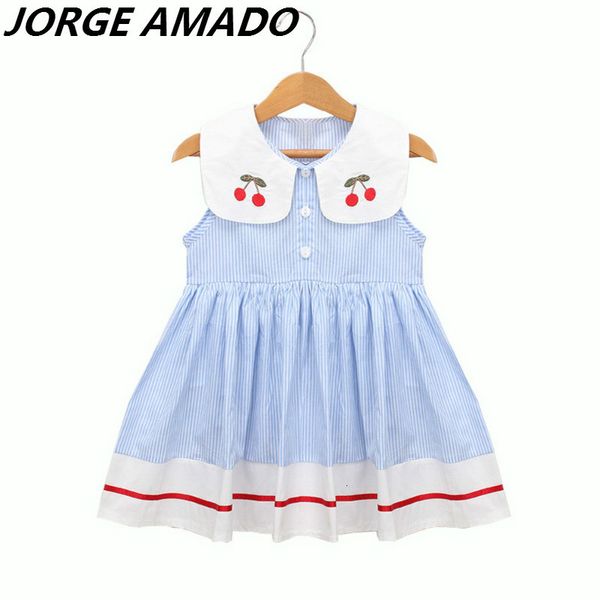 girl's dresses girl blue stripe summer cherry collar sleeveless cotton sun baby clothes lt034 t4hx, Red;yellow
girl's dresses girl blue stripe summer cherry collar sleeveless cotton sun baby clothes lt034 t4hx, Red;yellow