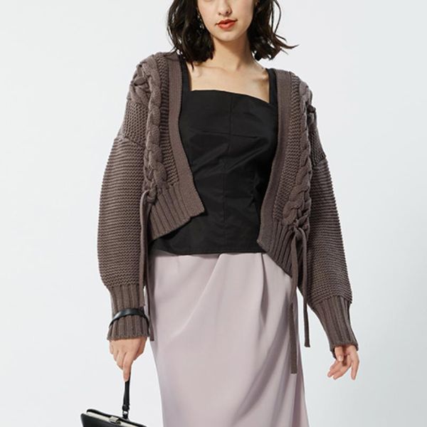 women's knits & tees elegant japan style sweater women side lace-up knit cropped knitted cardigan 2021 autumn winter sweet loose long s, White
women's knits & tees elegant japan style sweater women side lace-up knit cropped knitted cardigan 2021 autumn winter sweet loose long s, White