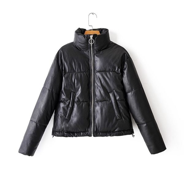 winter women chic fashion pu leather parkas elegant ladies thick warm coat zipper drawstring pockets female cotton padded jacket 210531, Black
winter women chic fashion pu leather parkas elegant ladies thick warm coat zipper drawstring pockets female cotton padded jacket 210531, Black