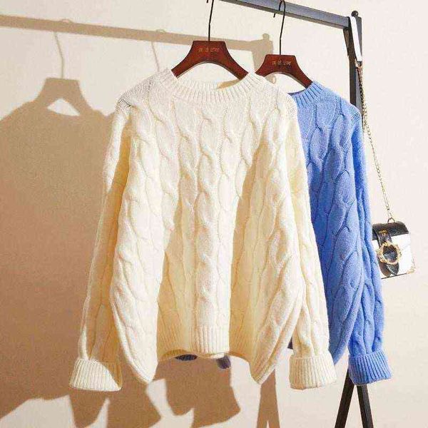 pure color thick women's sweater pullover autumn 2021 new round neck design lazy style loose comfortable knitted, Black
pure color thick women's sweater pullover autumn 2021 new round neck design lazy style loose comfortable knitted, Black