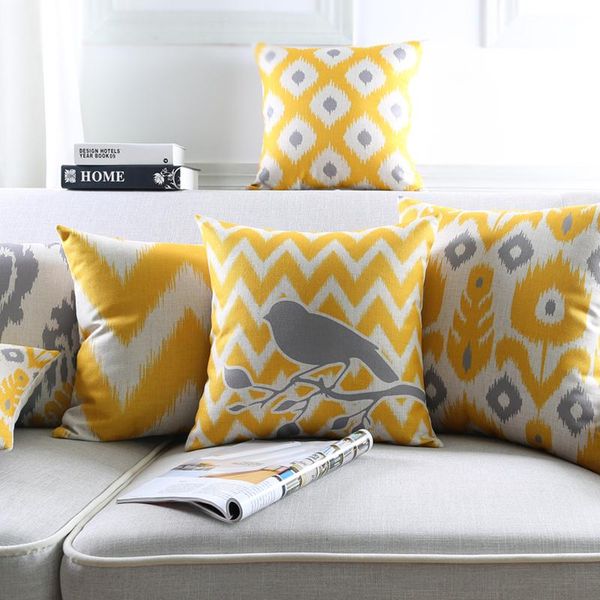 linen pillow cover throw decorative cushion ikat abstract geometric yellow grey case 45cm*45cm cushion/decorative
linen pillow cover throw decorative cushion ikat abstract geometric yellow grey case 45cm*45cm cushion/decorative