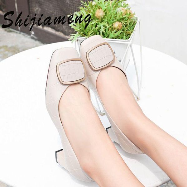 sheepskin fashion women's shoes 2021 summer breathable leather work thick heel dress, Black
sheepskin fashion women's shoes 2021 summer breathable leather work thick heel dress, Black