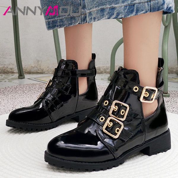 boots annymoli med heel woman buckle ankle round toe short thick ladies shoes winter white brown big size 33-46, Black
boots annymoli med heel woman buckle ankle round toe short thick ladies shoes winter white brown big size 33-46, Black