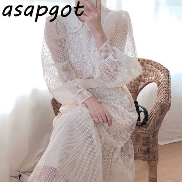 gentle heavy industry embroidery lace crochet dress women long puff sleeve peter pan collar lace up waist vestido feminino 210610, Black;gray
gentle heavy industry embroidery lace crochet dress women long puff sleeve peter pan collar lace up waist vestido feminino 210610, Black;gray