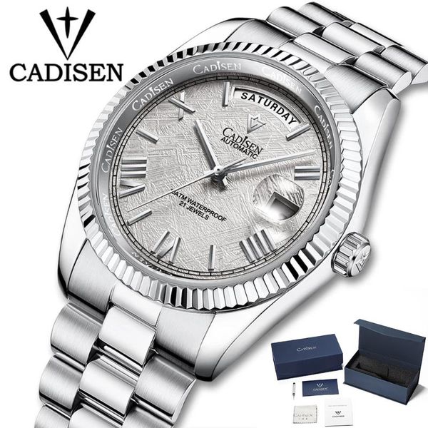wristwatches cadisen men's mechanical watches automatic watch stainless steel multifunctional waterproof, Slivery;brown
wristwatches cadisen men's mechanical watches automatic watch stainless steel multifunctional waterproof, Slivery;brown